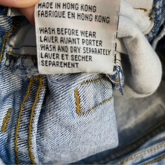 Vintage District Gasoline cut off denim jean shorts size 8 100 % cotton - Picture 6 of 6